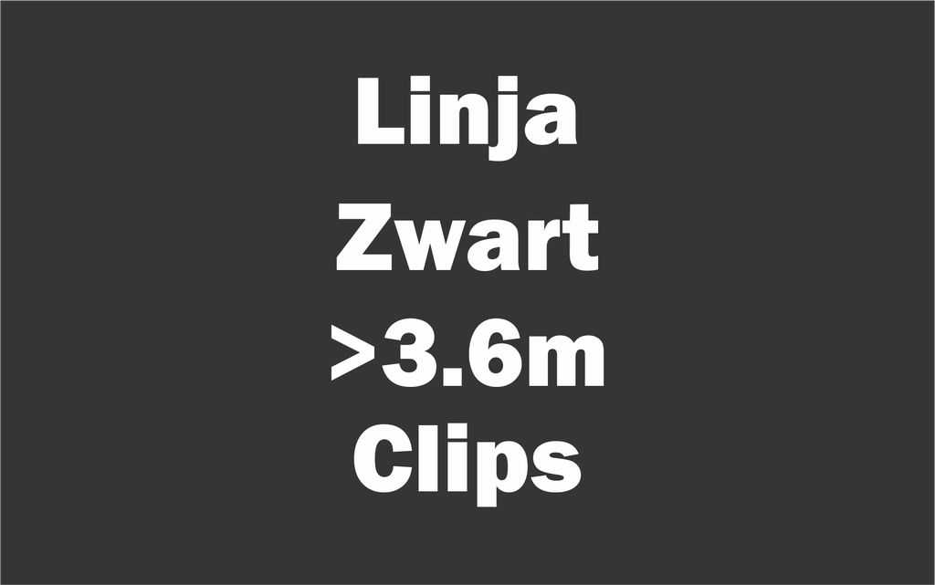 Linja Zwart 24Vdc Clips Bevestiging >3.6m