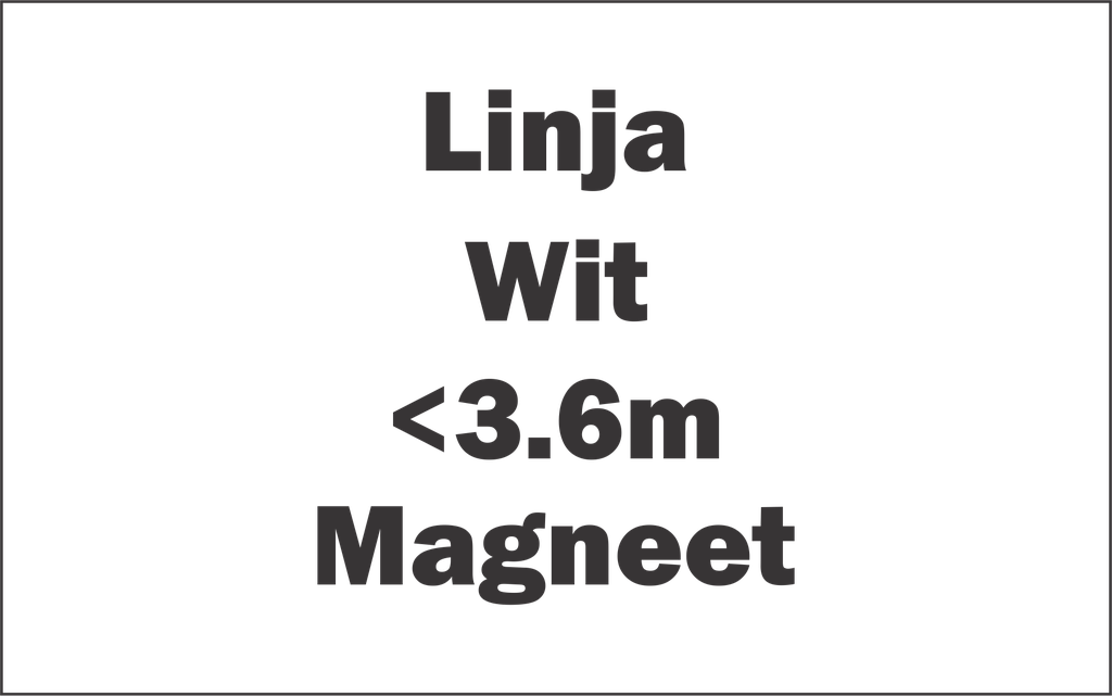 Linja Wit 24Vdc Magneet Bevestiging <3,6m