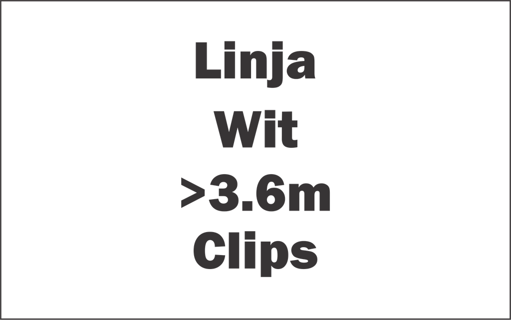 Linja Wit 24Vdc Clips Bevestiging >3.6m