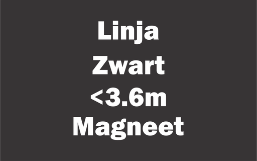 Linja Zwart 24Vdc Magneet Bevestiging <3,6m