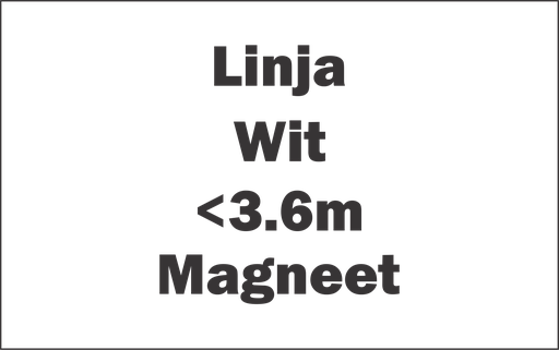 Linja Wit 24Vdc Magneet Bevestiging <3,6m