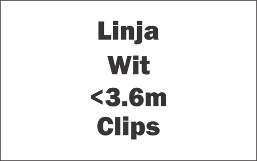 Linja Wit 24Vdc Clips Bevestiging <3,6 meter